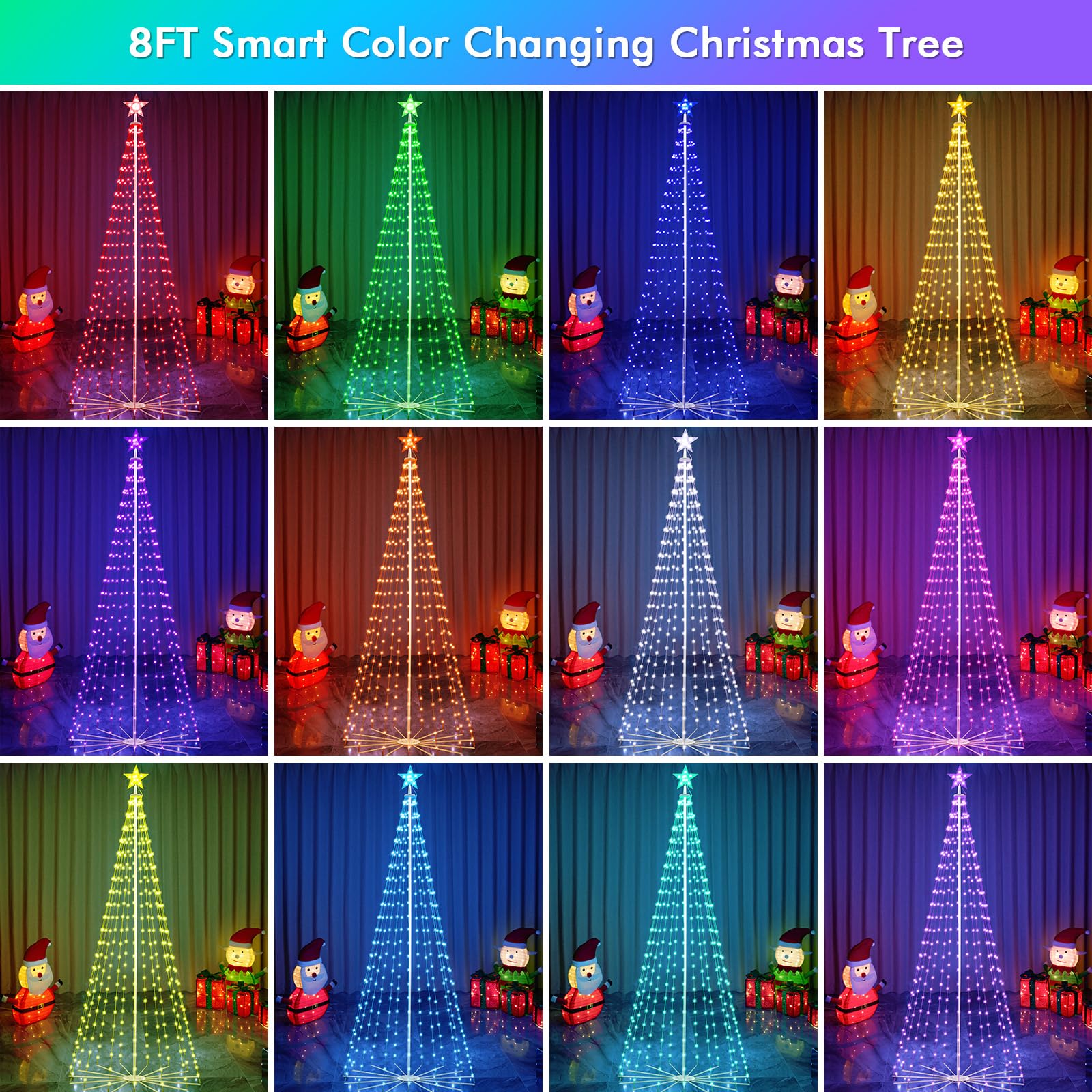 HOLILLUMA gros plan des LED RGBW montrant texture et couleurs vives