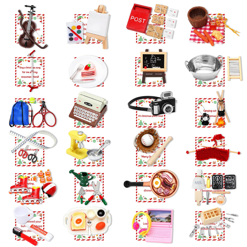 Hollowfly boîte du calendrier visible, emballage cadeau élégant et pratique