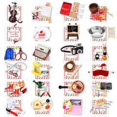 Hollowfly boîte du calendrier visible, emballage cadeau élégant et pratique