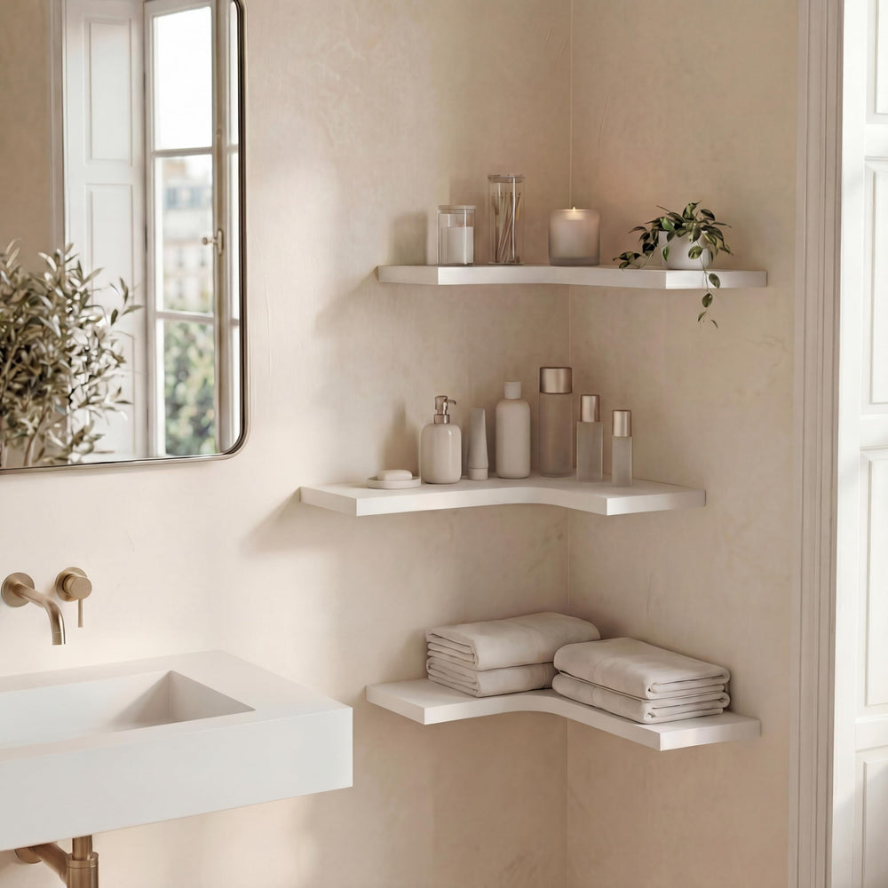 Homagle étagère décorée de plantes bénéfice ambiance chaleureuse