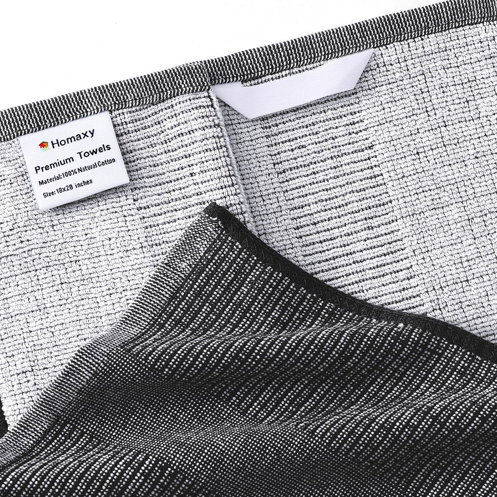 Homaxy gros plan sur texture coton 380 GSM, absorption renforcée visible