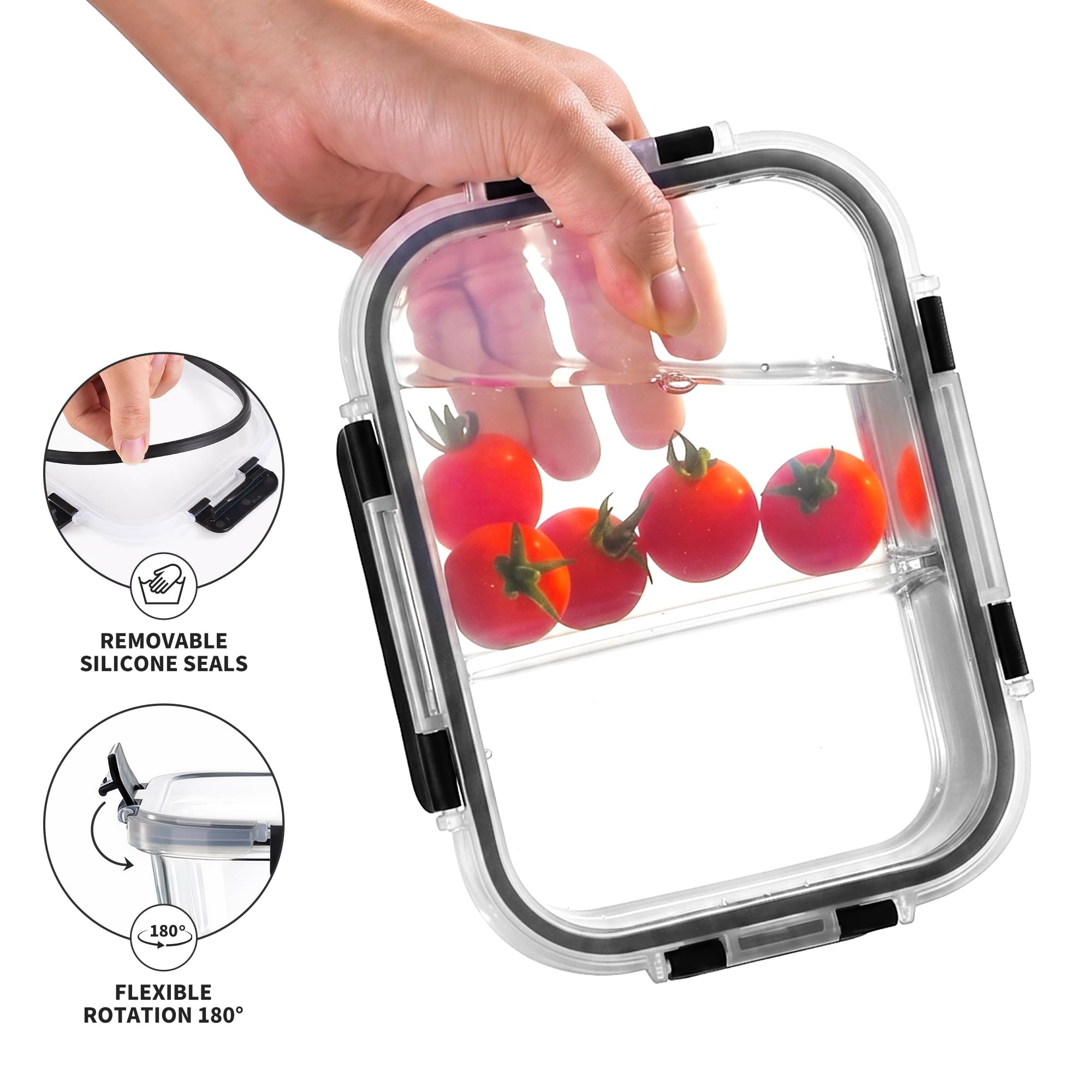 HOMBERKING comparaison de taille avec une main pour visualiser capacité 36oz