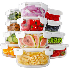 HOMBERKING ensemble face avant montrant tous les contenants et couvercles, rangement optimisé