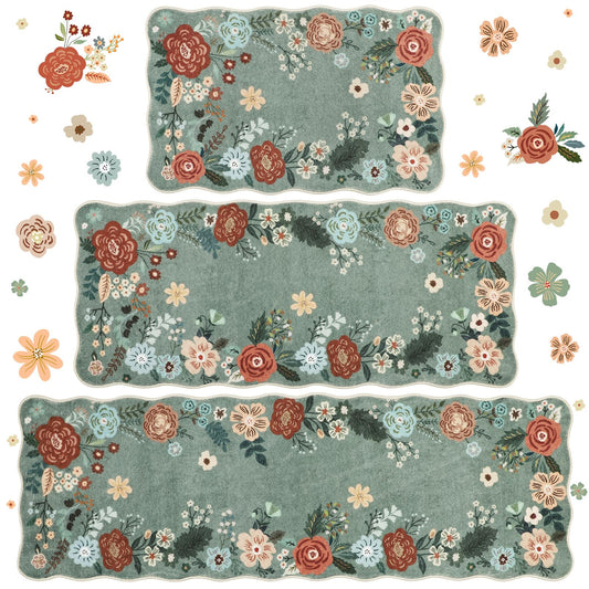 Homcomoda ensemble face avant montrant motifs floraux et look chaleureux