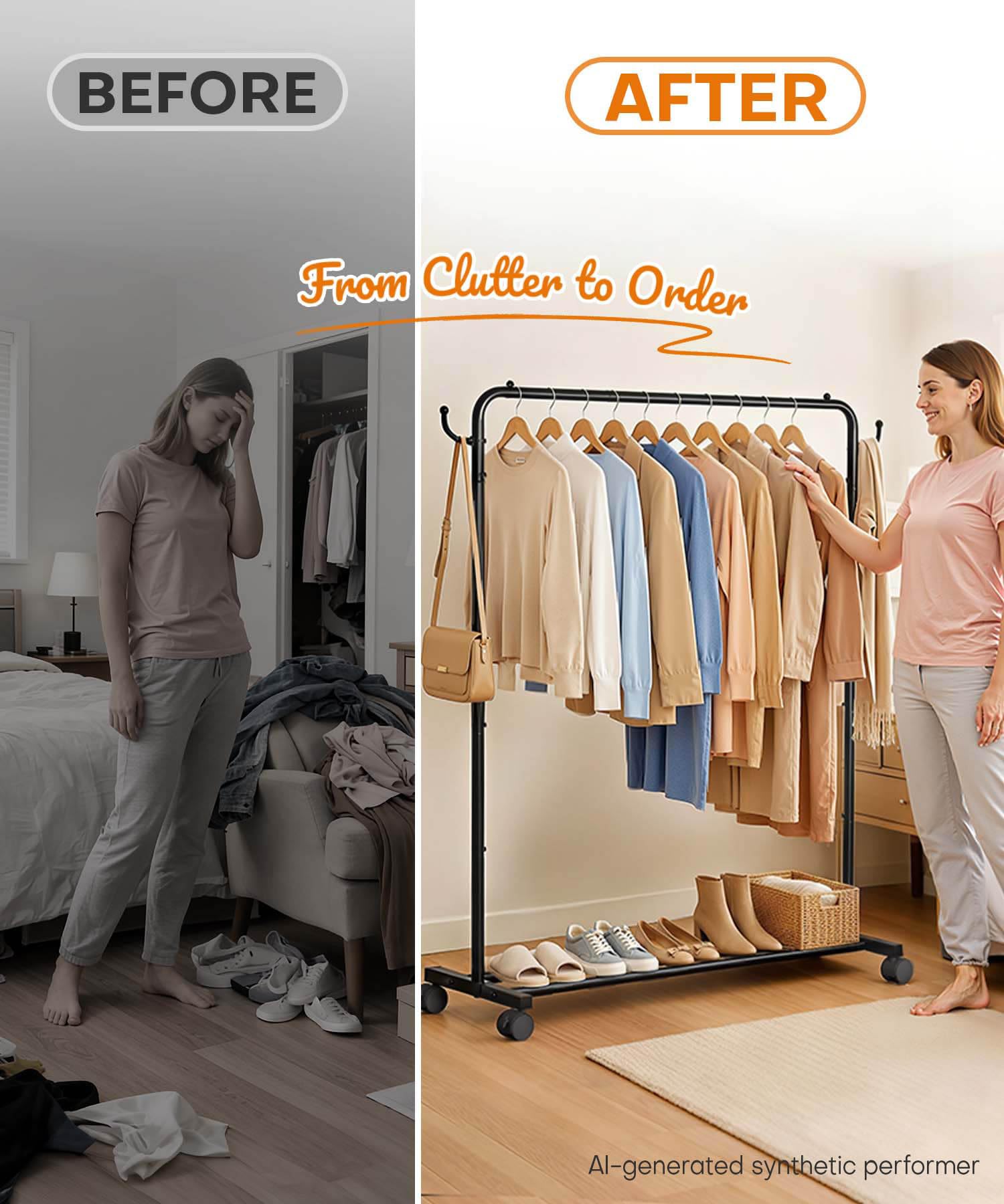Homde gros plan de la tige métallique illustrant résistance pour vêtements