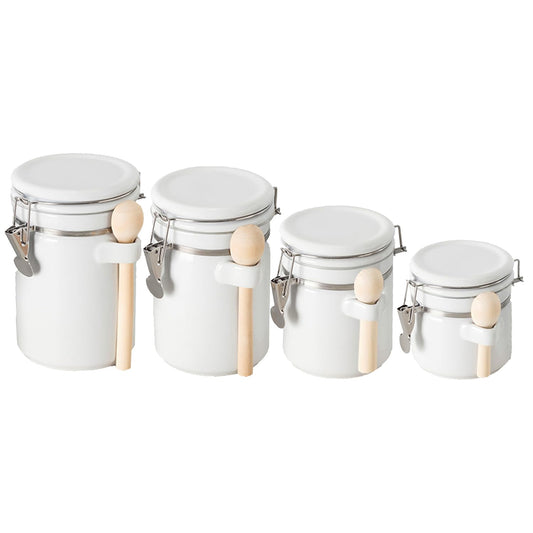 Home Basics boîte avant blanc brillant montrant rangement élégant