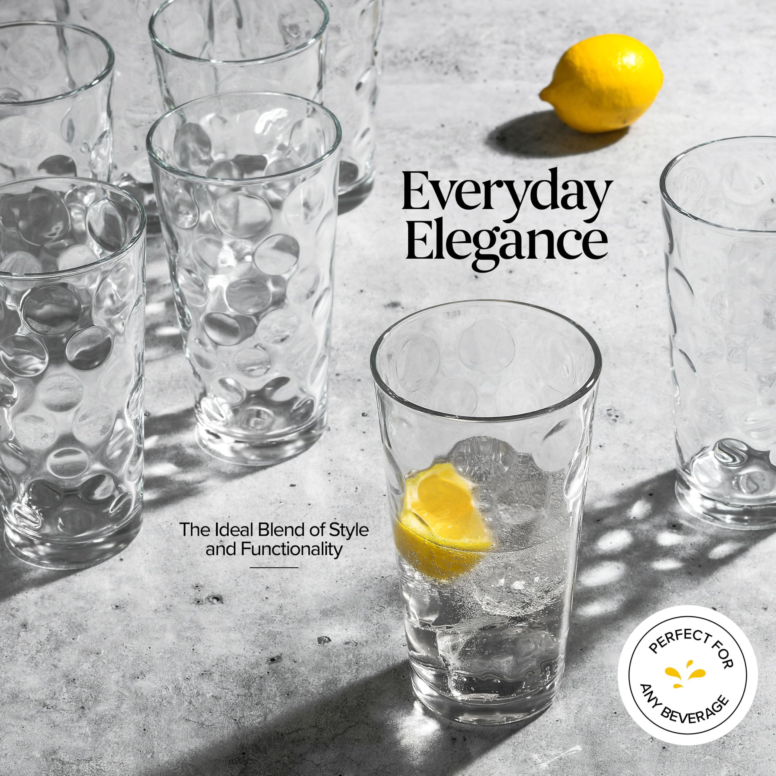 Home Essentials & Beyond verres dans lave-vaisselle illustrant entretien facile