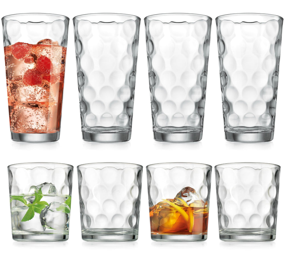 Home Essentials & Beyond verres utilisés pour cocktails, rendu visuel professionnel