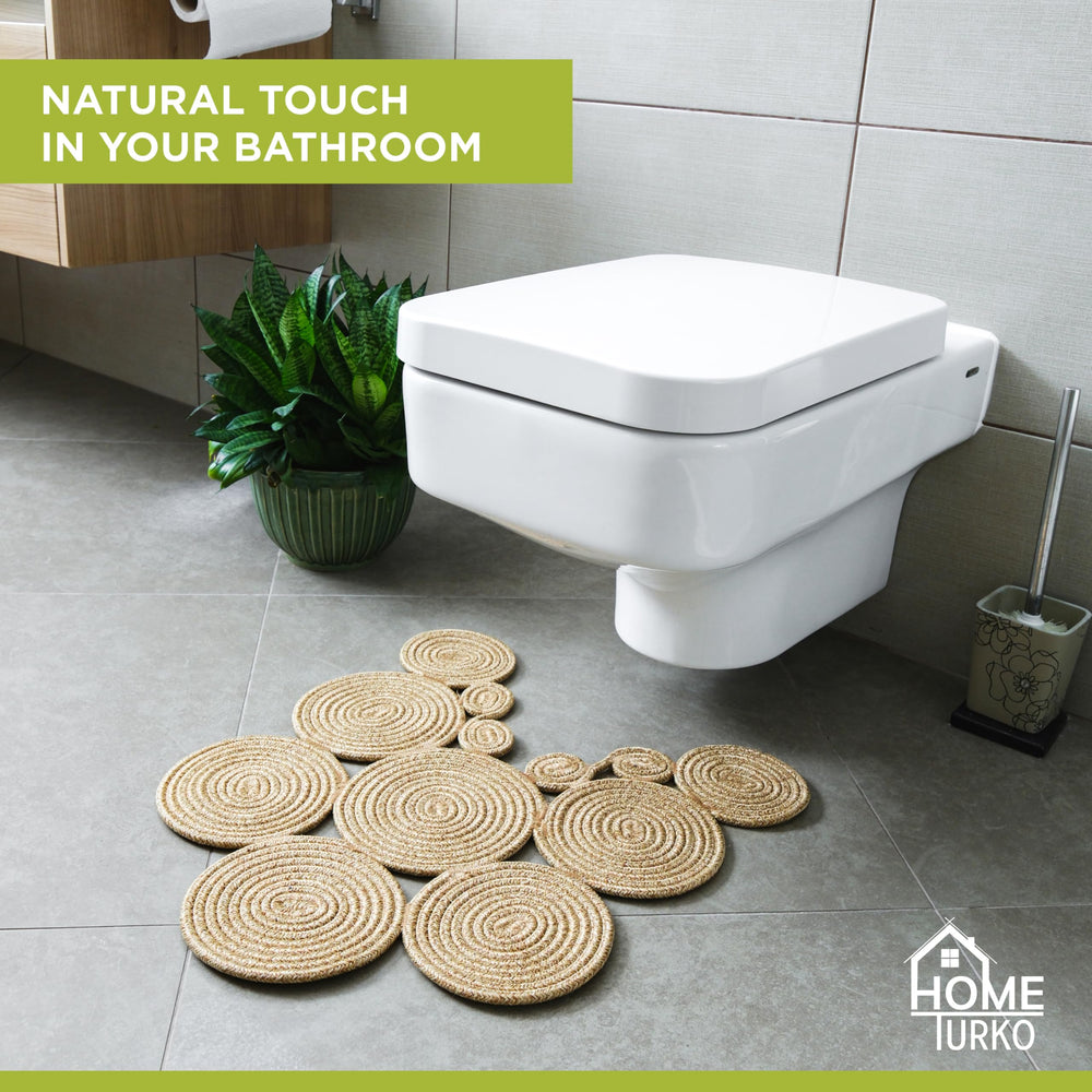 Home Turko tapis placé devant une douche illustrant protection du sol