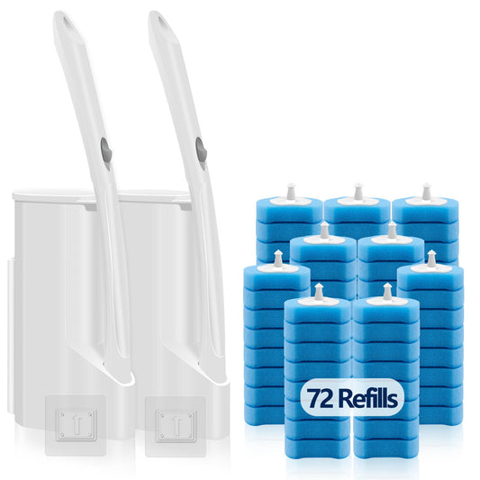 HOMEBETTER pack complet avec 2 manches et 72 recharges pour gain de temps