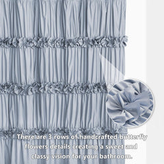 Homechoice Decor gros plan sur volants cascade pour style vintage