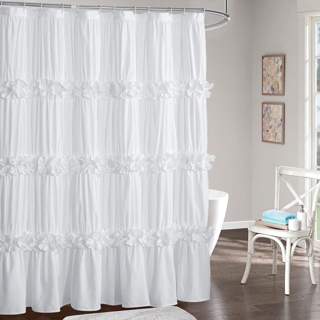 Homechoice Decor face avant du rideau blanc montrant l'élégance décorative et l'intimité