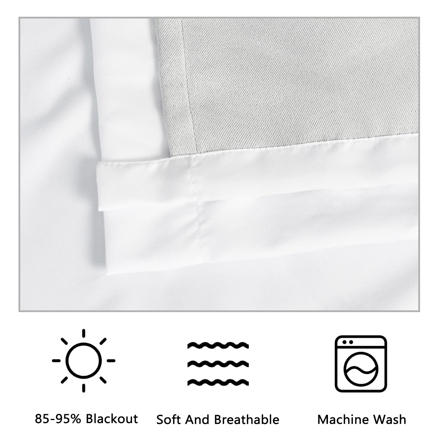 Homechoice Decor texture microfibre serrée, blocage lumineux et douceur au toucher
