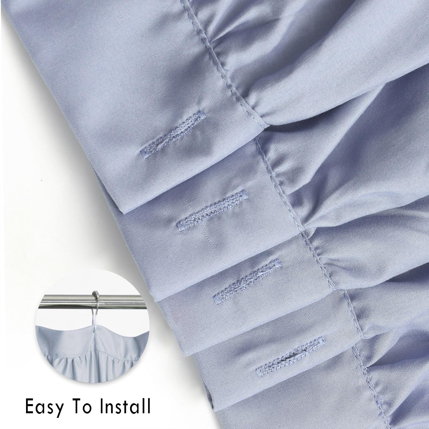 Homechoice Decor texture microfibre ruchée, confort et opacité