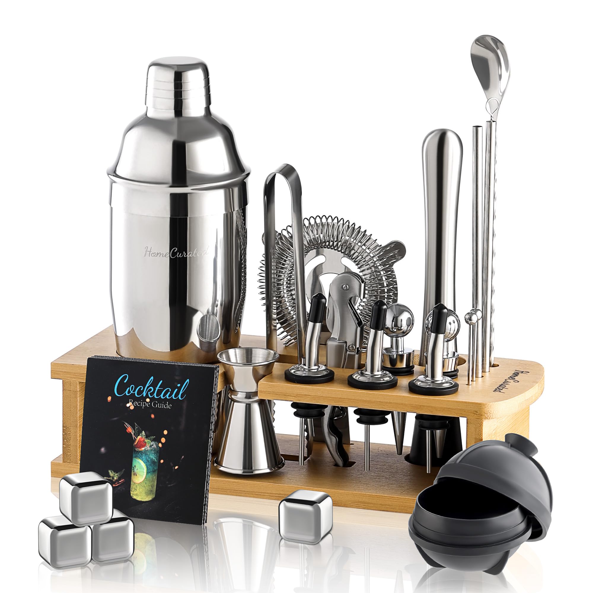 HomeCurated coffret devant montrant ensemble élégant et prêt à servir