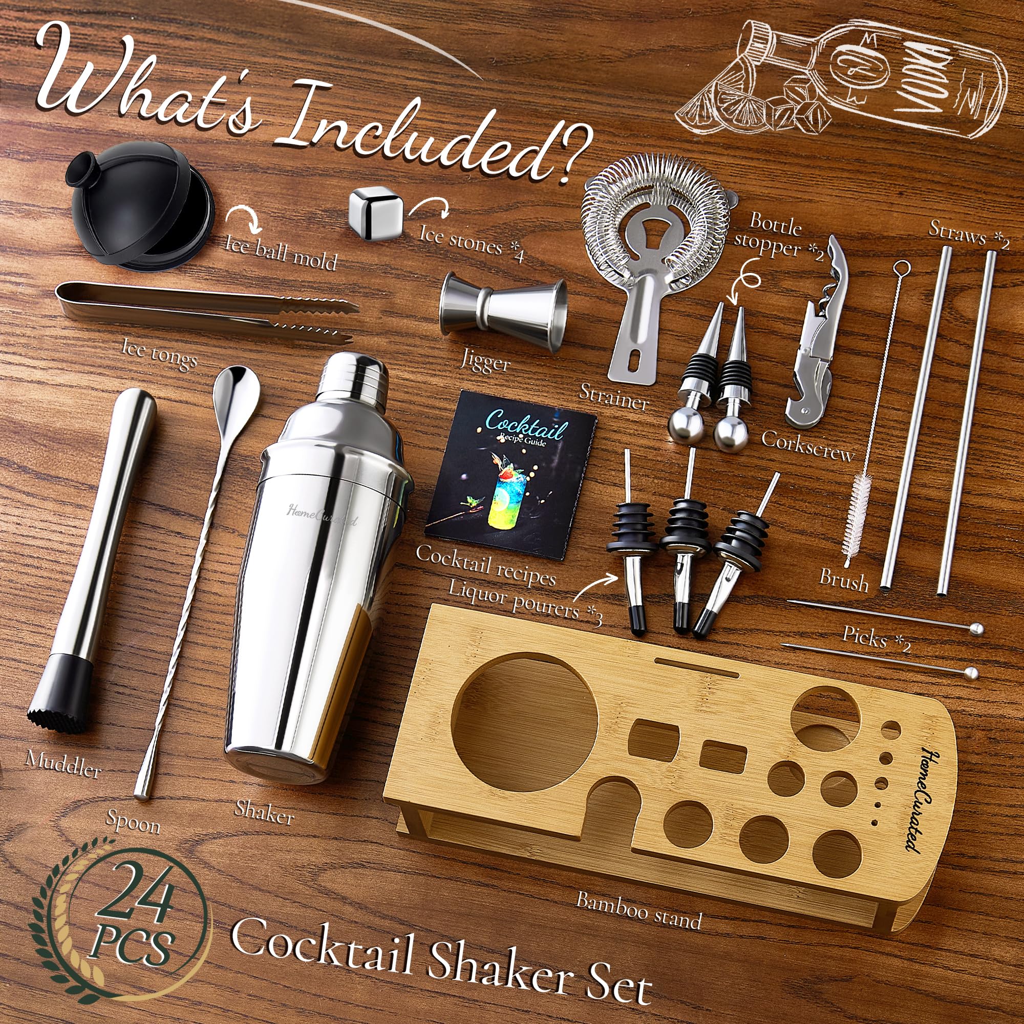 HomeCurated gros plan du shaker inox robuste pour mélange sans fuite