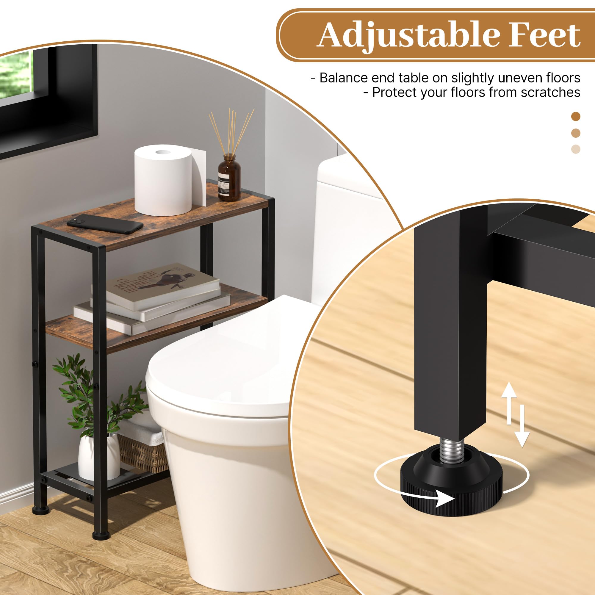 Homedawn finition rustique marron, aspect chaleureux et durable