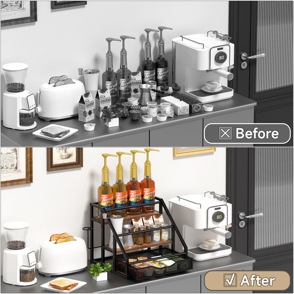 Homedawn porte-gobelet en action, accès immédiat aux tasses pratique