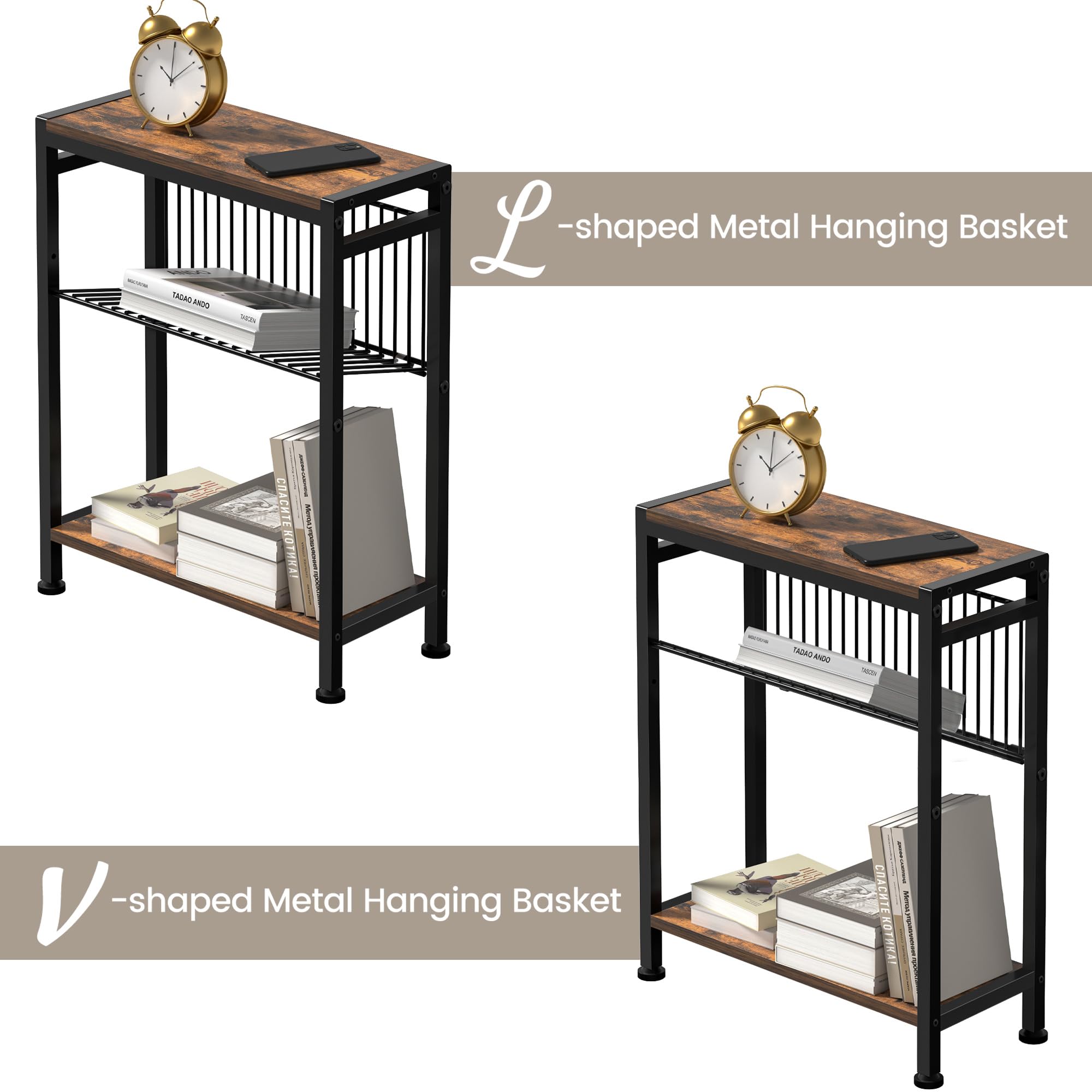 Homedawn rangement magazines sur étagères, organisation optimisée