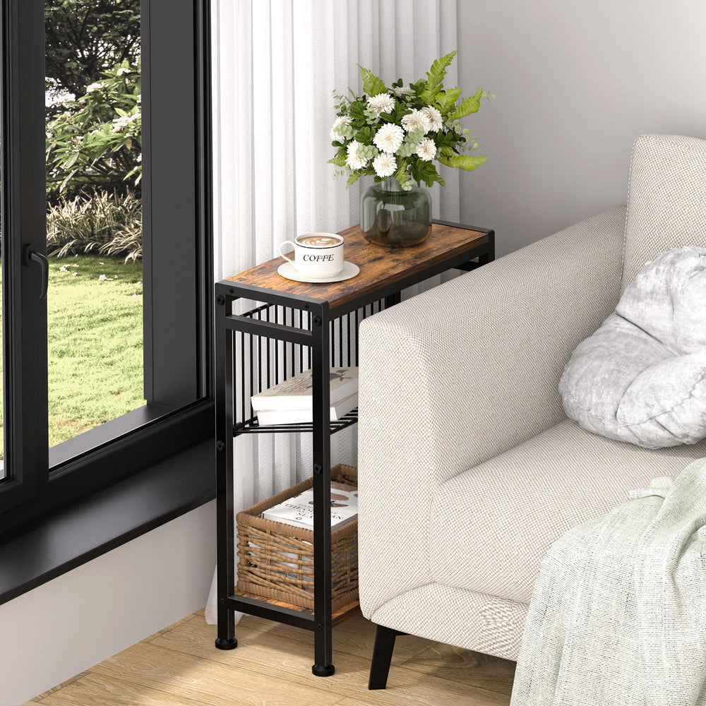 Homedawn table d'appoint en situation salon, rangement accessible
