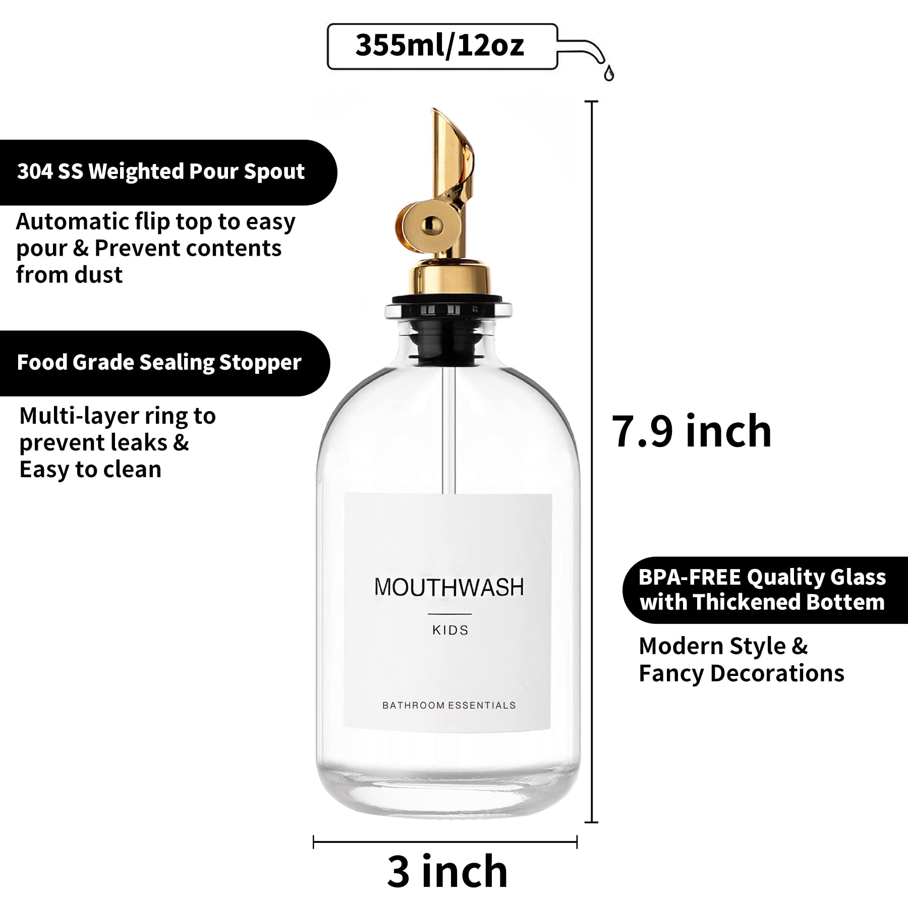 HomeFeel comparaison taille main montrant la capacité 12,7 oz et l'ergonomie