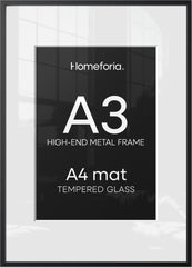 Homeforia cadre A3 face avant mettant en valeur l’œuvre et l’élégance