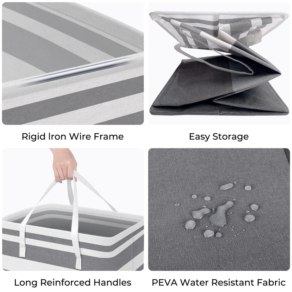 HomeHacks gros plan tissu coton-lin durable pour un rangement soigné