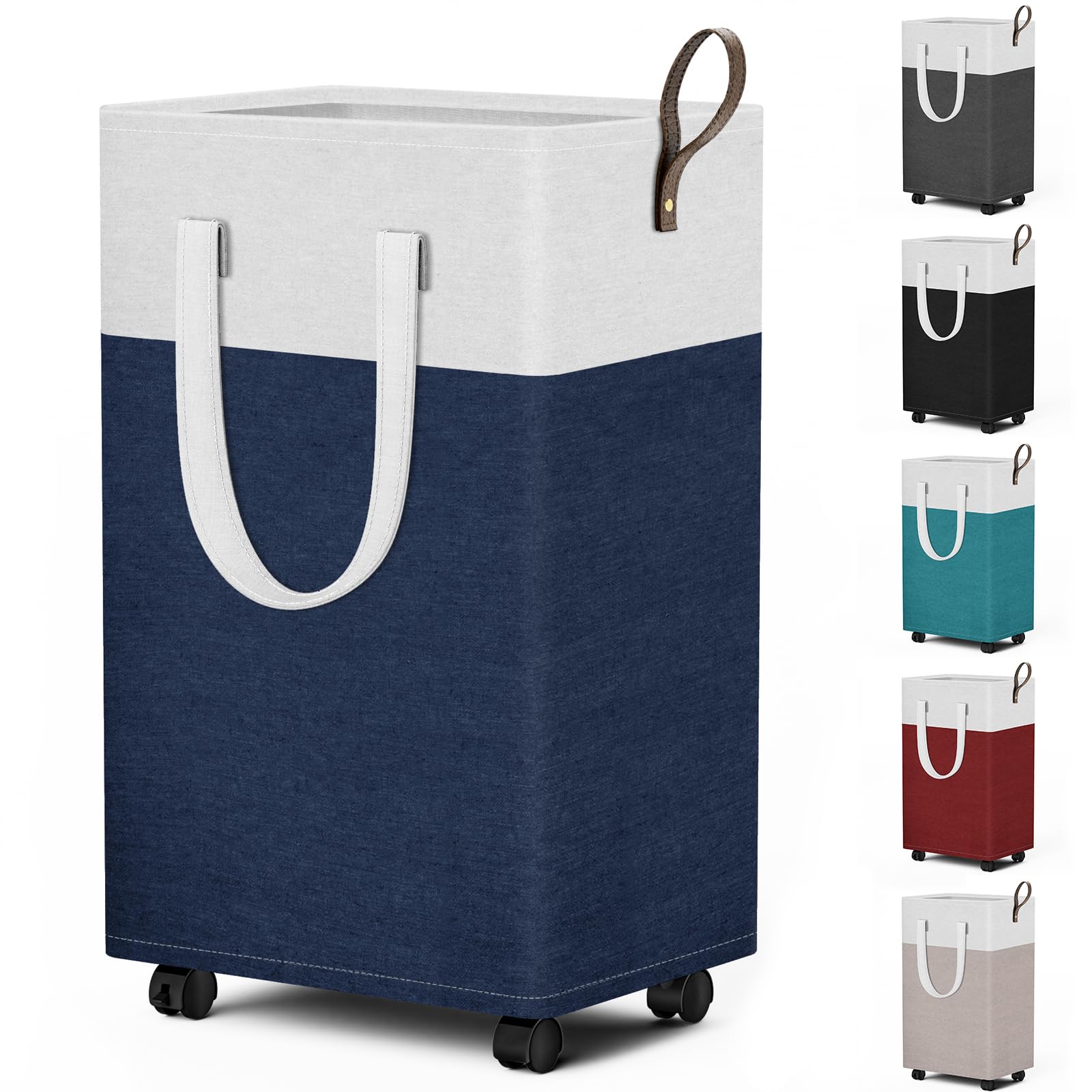 HomeHacks vue avant du panier bleu montrant capacité et design pratique