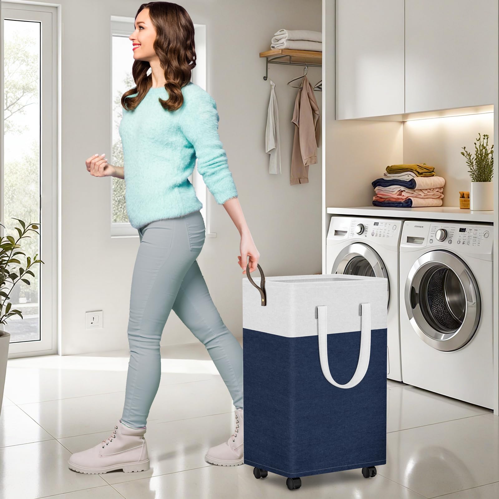 HomeHacks panier plié rangé sous un lit pour gain de place