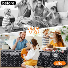 HomeHacks sac plié 1,2 pouce illustrant gain de place