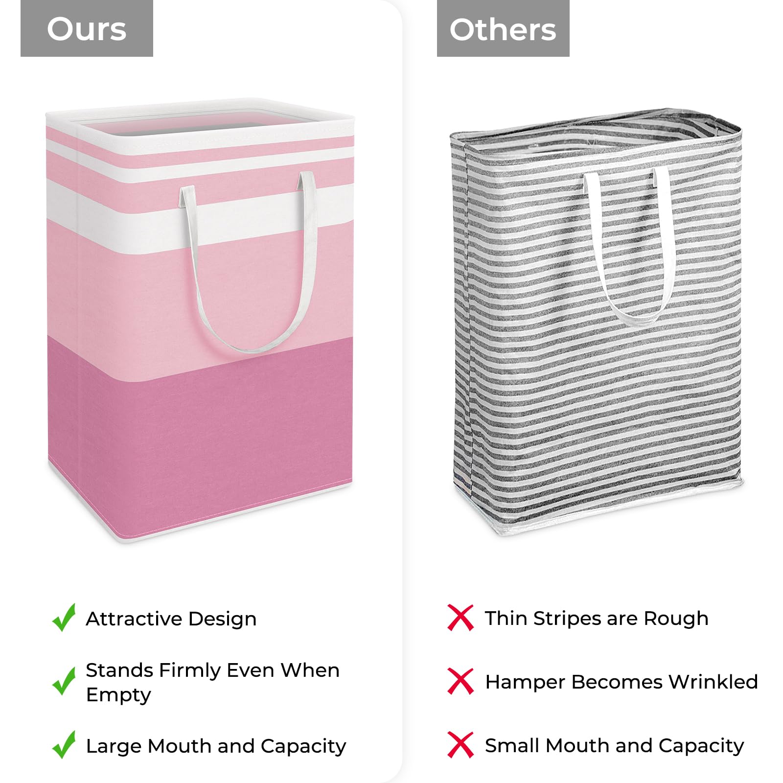 HomeHacks texture intérieure PEVA imperméable pour nettoyage rapide et protection du linge