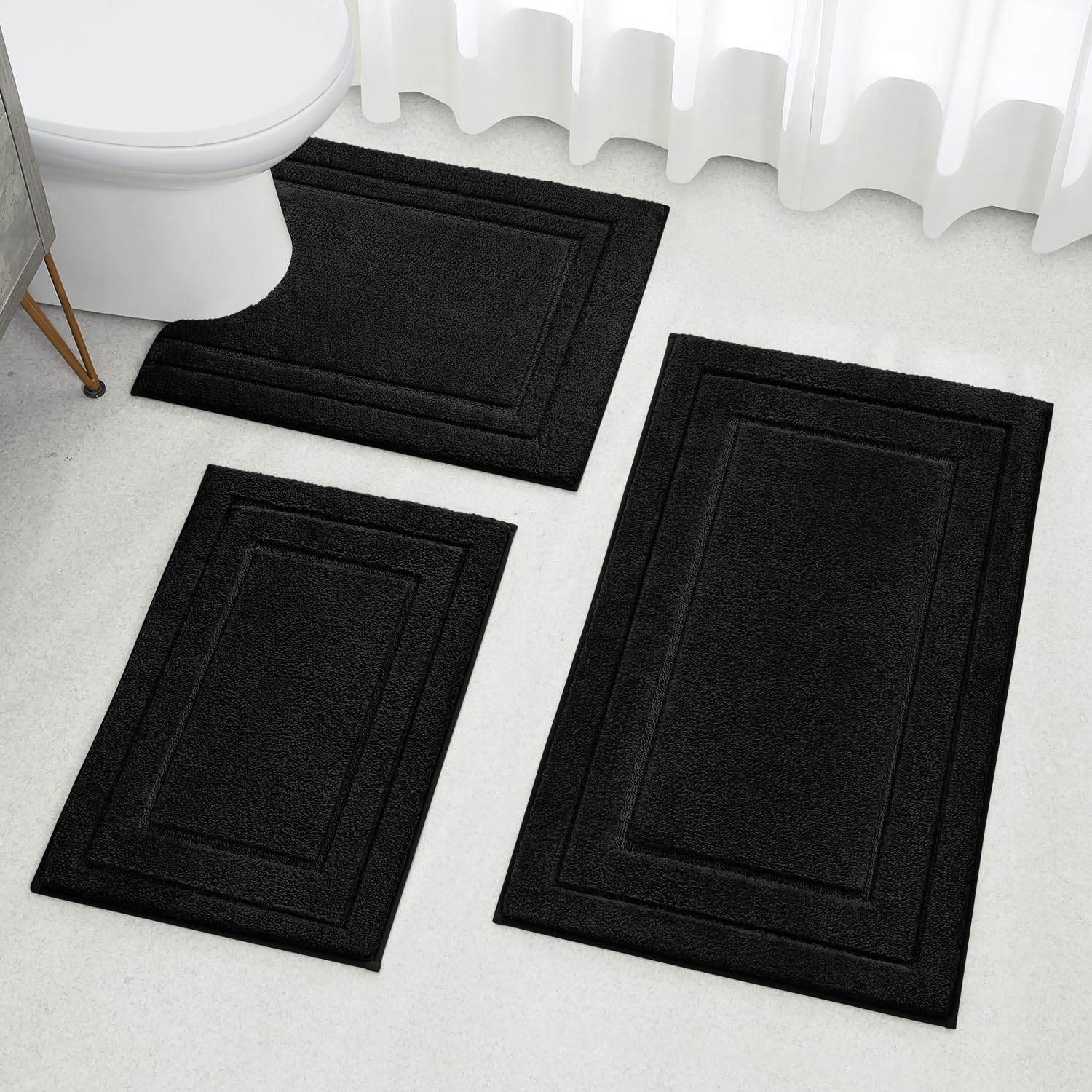 HOMEIDEAS tapis au chevet apportant chaleur et douceur au réveil