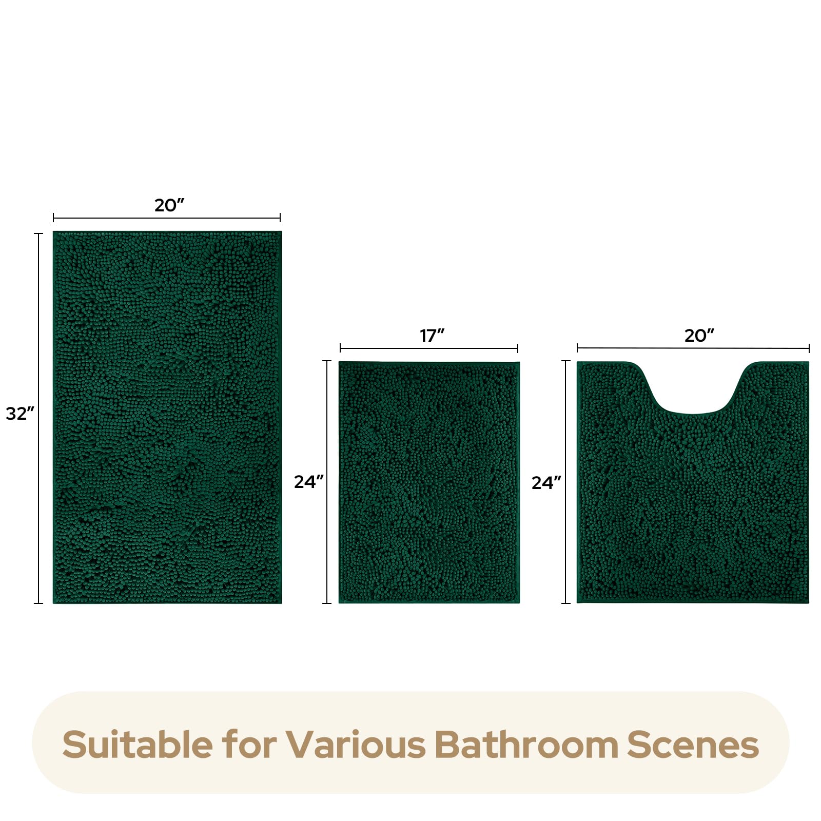 HOMEIDEAS comparaison de tailles des trois tapis pour choisir l'emplacement idéal