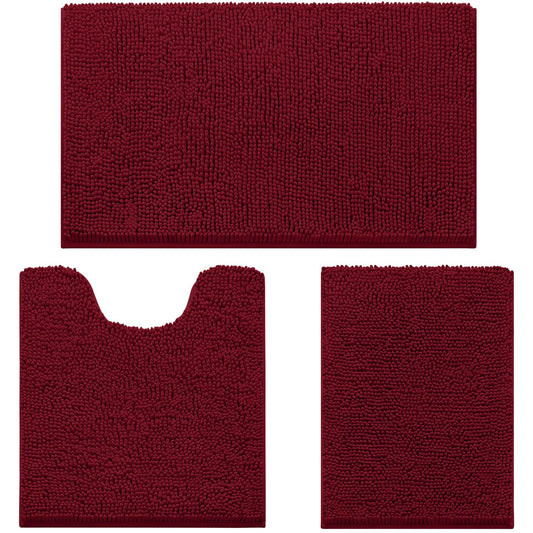 HOMEIDEAS tapis devant baignoire bourgogne montrant confort antidérapant