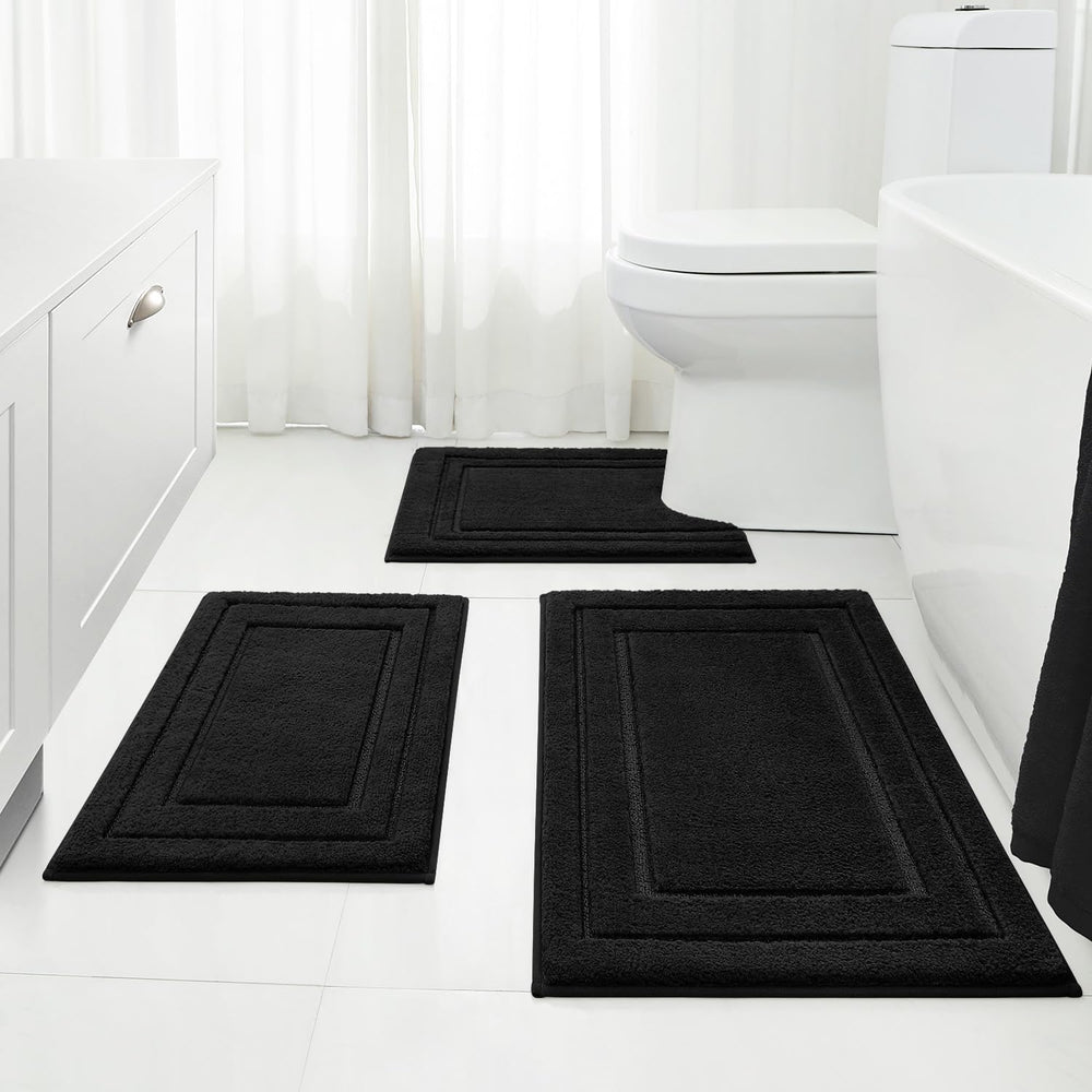 HOMEIDEAS ensemble 3 tapis devant la douche pour sécurité et confort