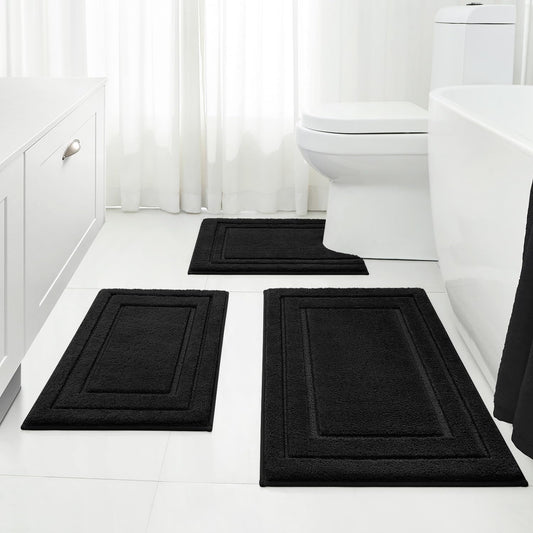 HOMEIDEAS ensemble 3 tapis devant la douche pour sécurité et confort