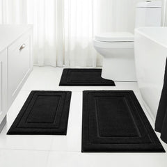 HOMEIDEAS ensemble 3 tapis devant la douche pour sécurité et confort