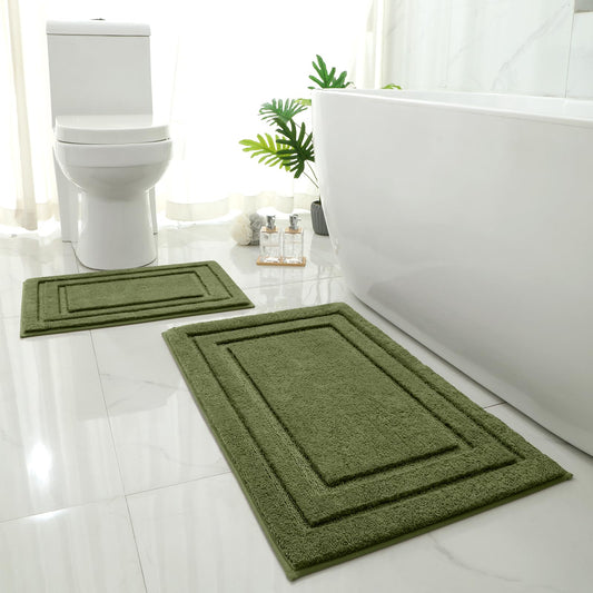 HOMEIDEAS vue avant de l'ensemble de deux tapis, confort immédiat