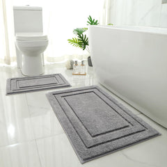 HOMEIDEAS tapis face avant gris moelleux et accueillant