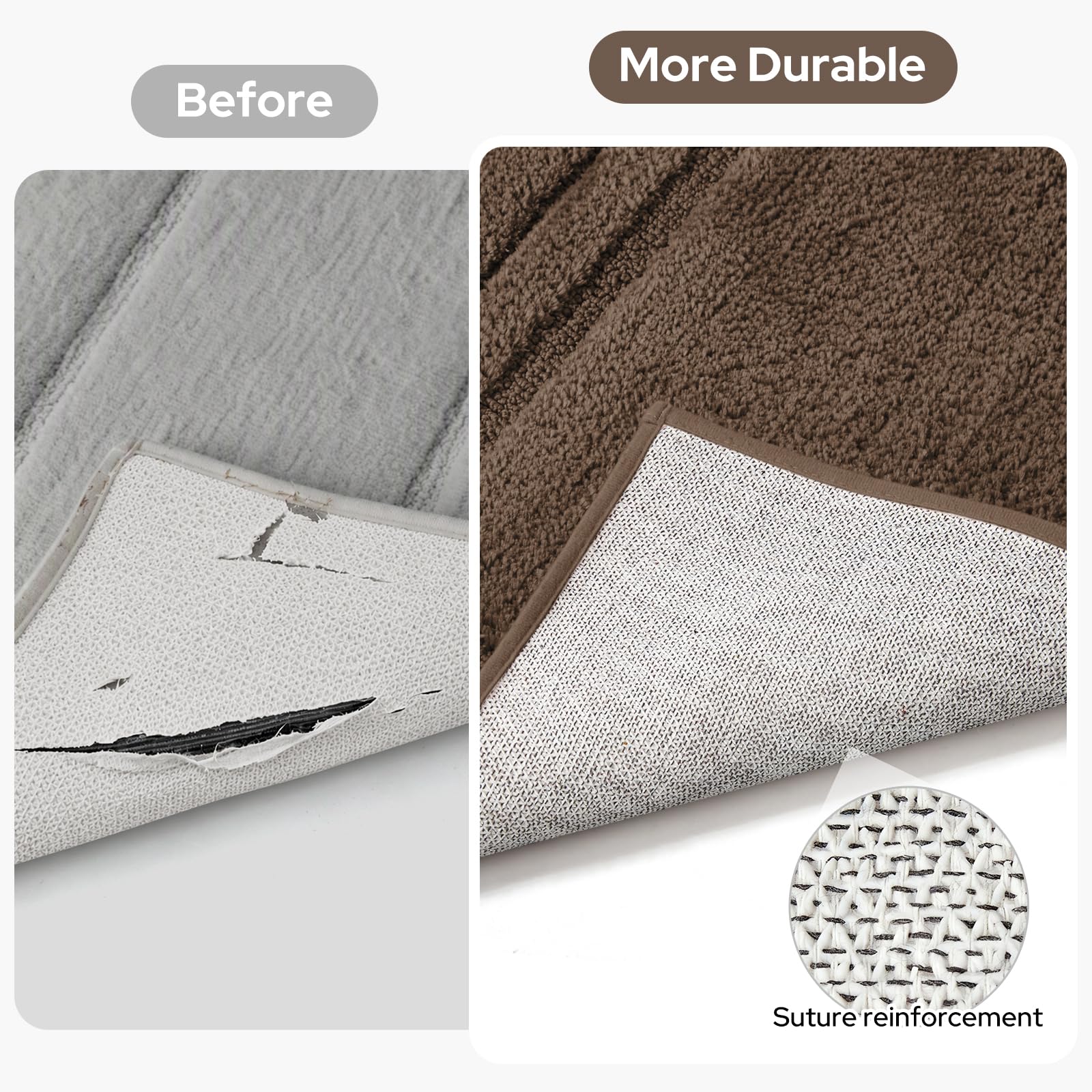 HOMEIDEAS gros plan sur microfibre montrant douceur et absorption