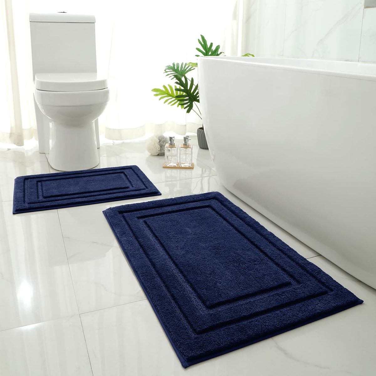 HOMEIDEAS face avant du pack montrant l'ensemble bleu marine et dimensions pratiques