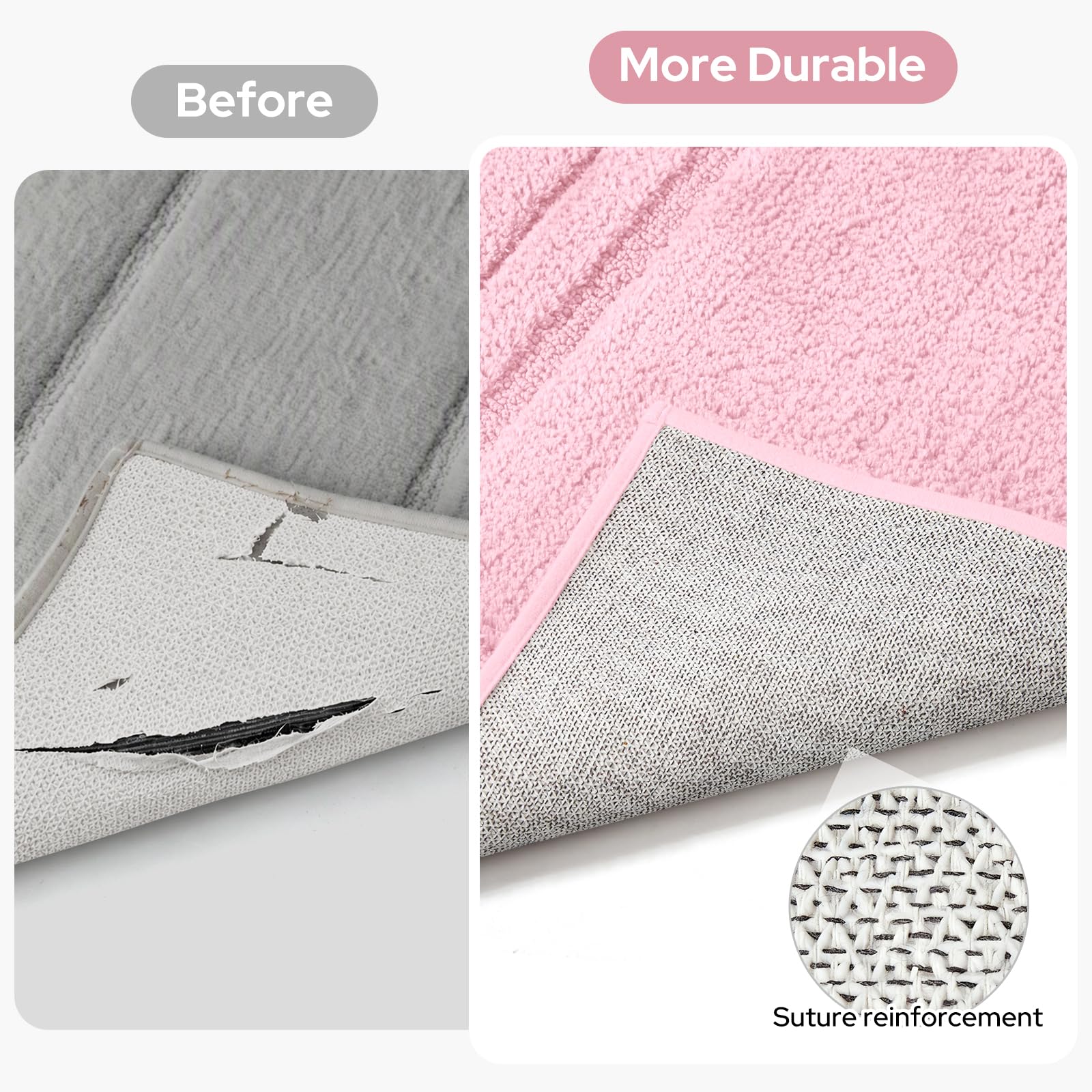 HOMEIDEAS dessous TPR antidérapant sécurise le tapis sur sol