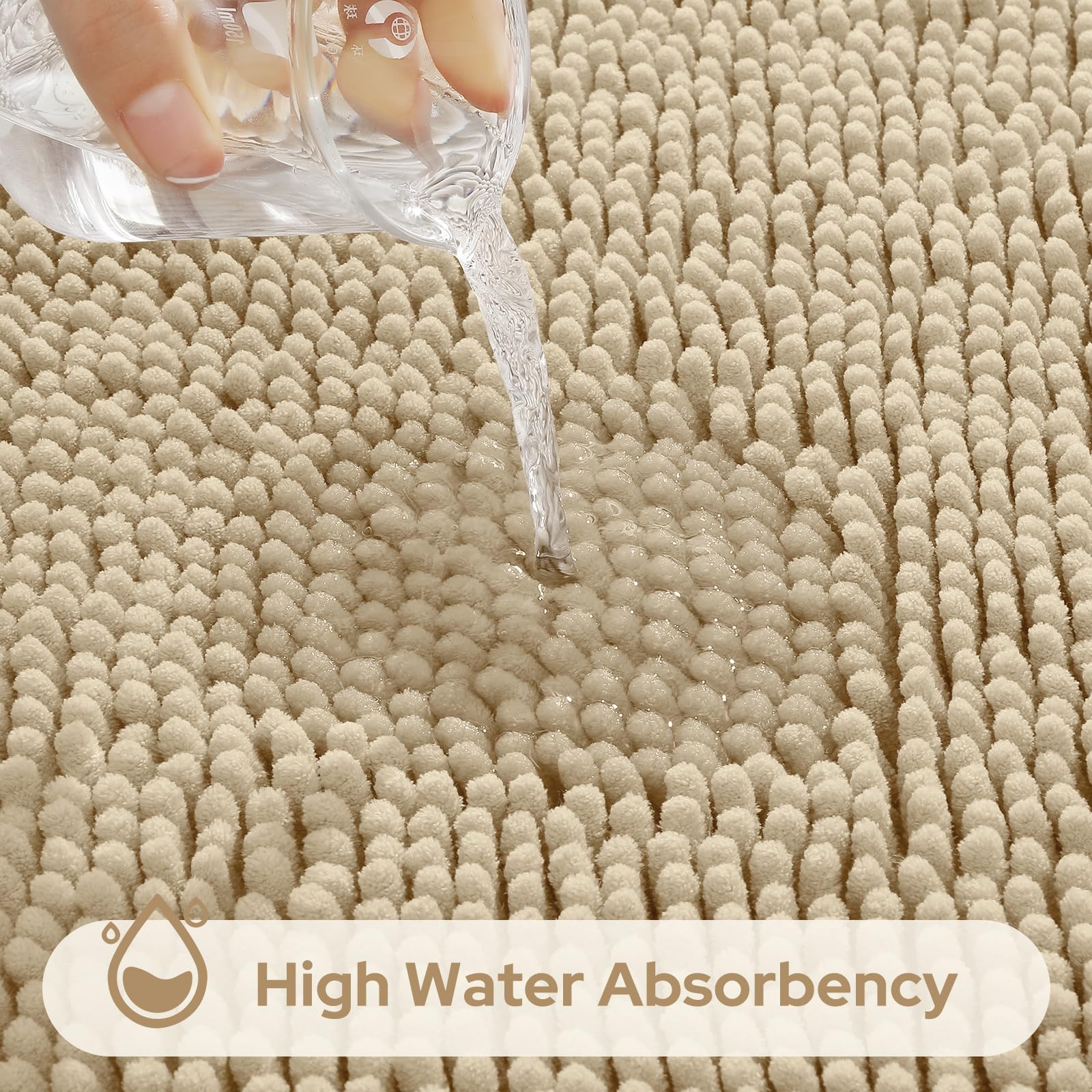 HOMEIDEAS tapis contour en U installé, maintien et confort pratiques
