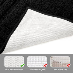 HOMEIDEAS tapis en U placé autour de la baignoire pour protection