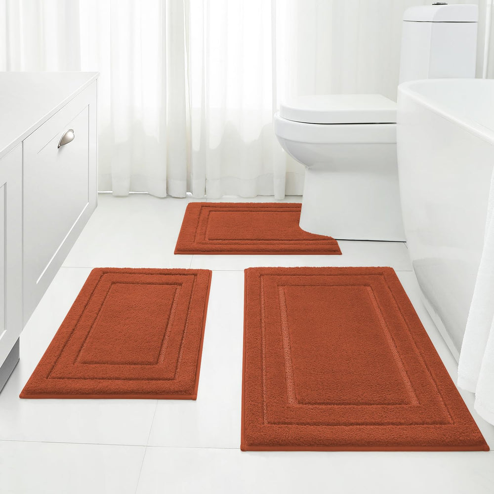 HOMEIDEAS packaging avant lot de 3 montrant la couleur orange brûlé et confort
