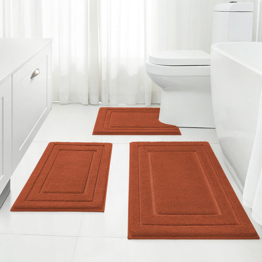 HOMEIDEAS packaging avant lot de 3 montrant la couleur orange brûlé et confort