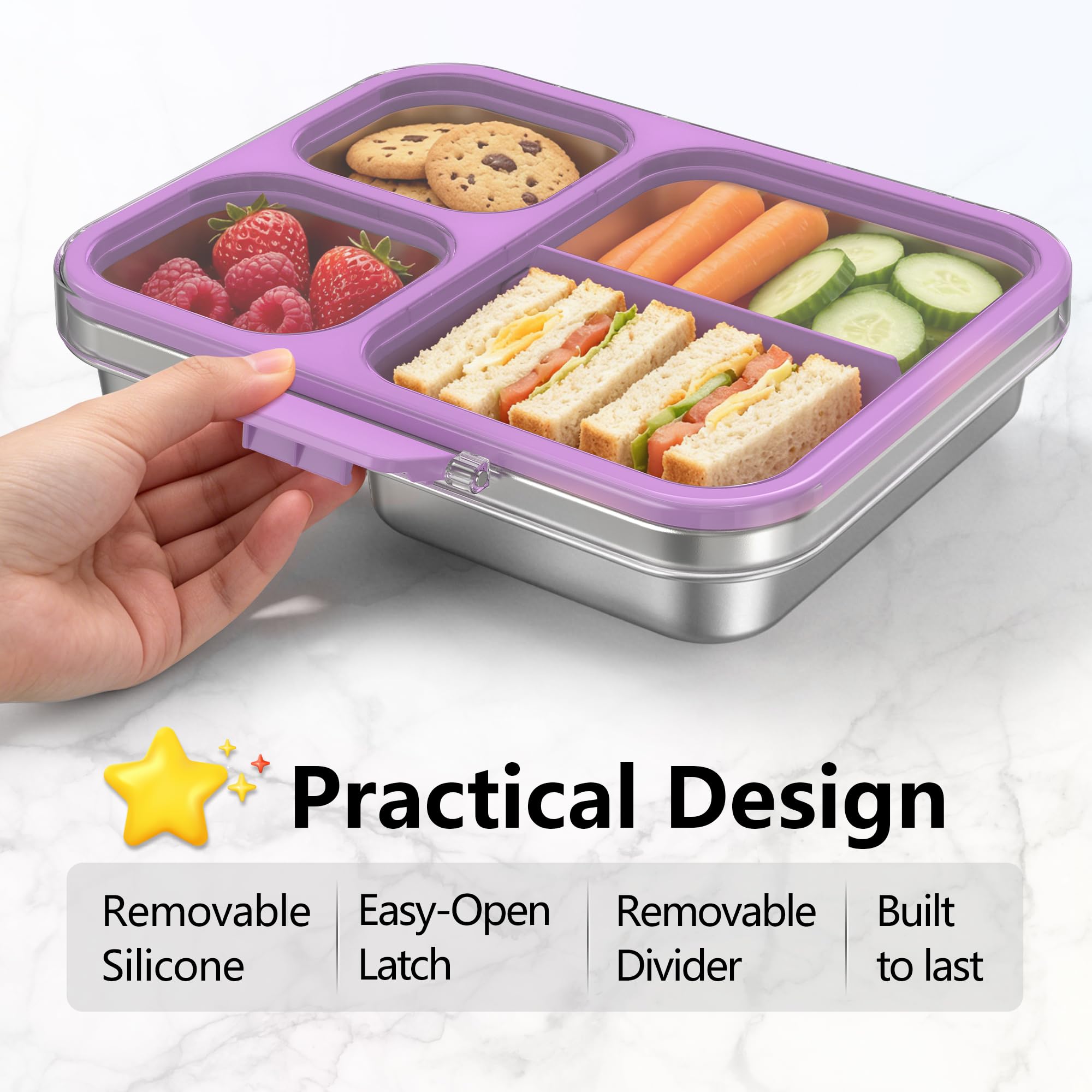 HOMEKOL anneau silicone détachable pour nettoyage facile et étanchéité