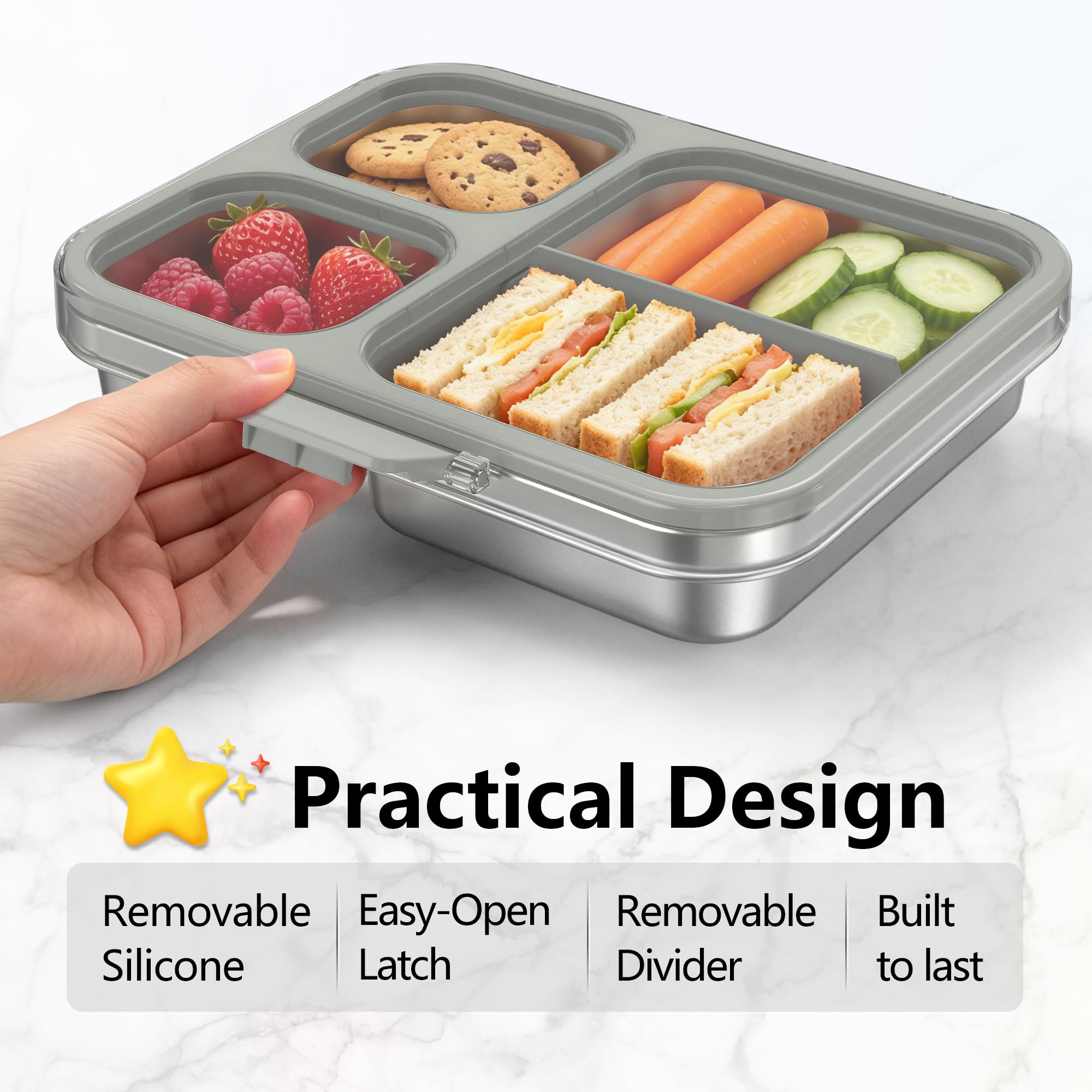 HOMEKOL bento dans sac à dos démontrant gain de place pratique
