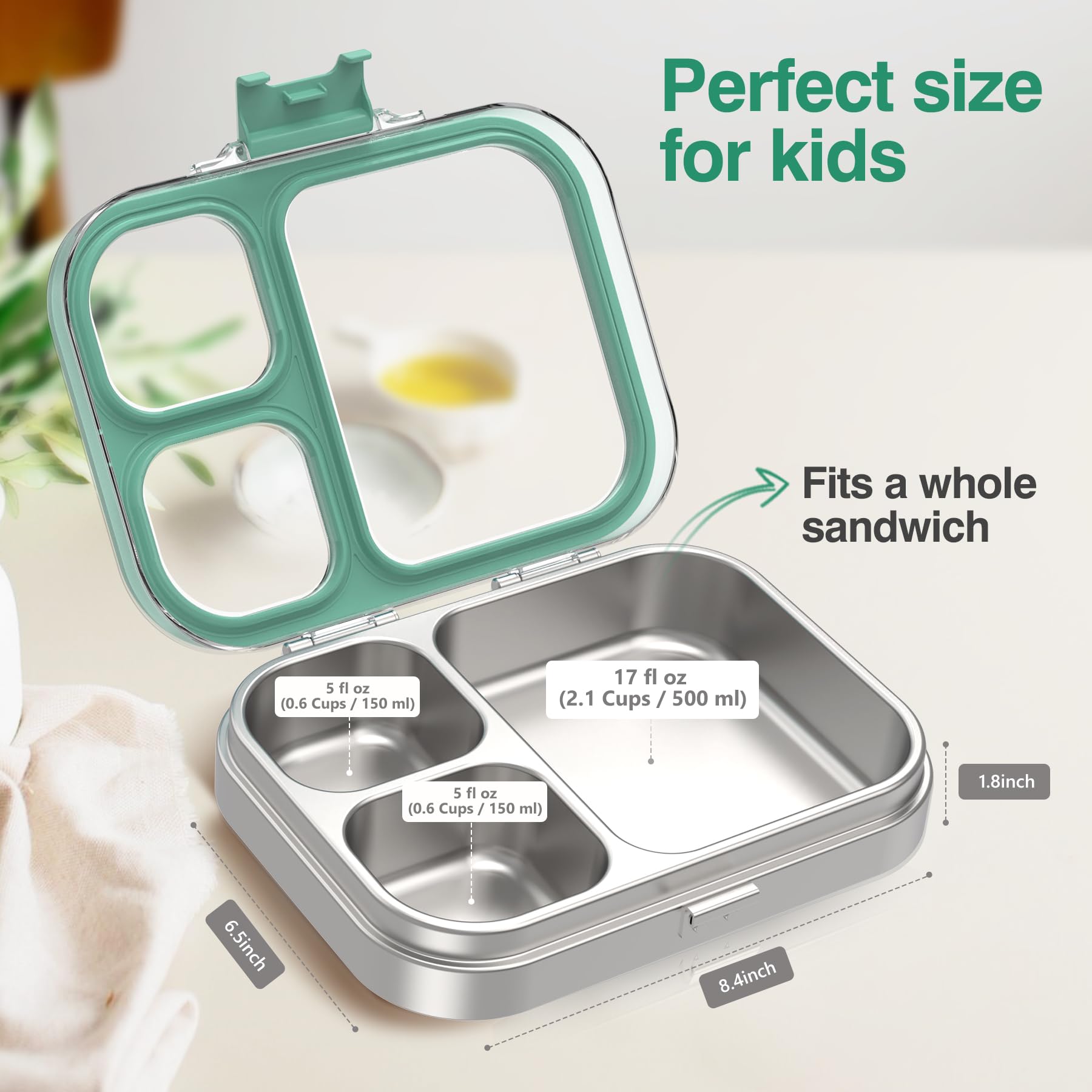 HOMEKOL détail acier inox 18/8 montrant finition durable et facile à nettoyer
