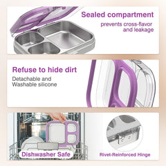 HOMEKOL couvercle Tritan transparent pour voir le contenu sans ouvrir